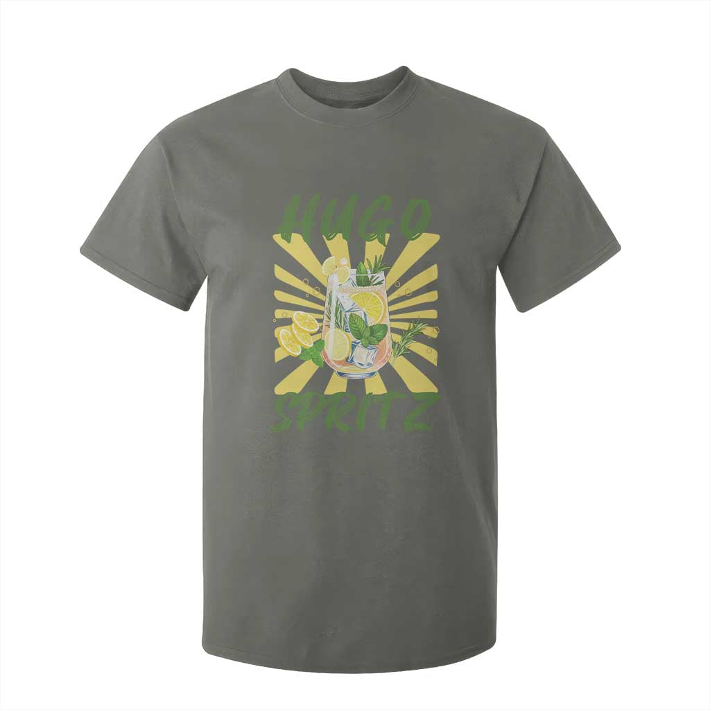 Hugo Spritz T Shirt For Kid Funny Tropical Cocktail Vacation TS12 Military Green Print Your Wear