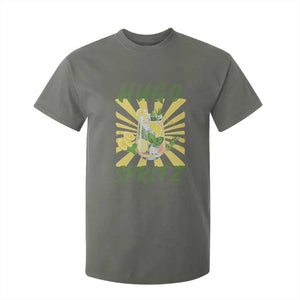 Hugo Spritz T Shirt For Kid Funny Tropical Cocktail Vacation TS12 Military Green Print Your Wear