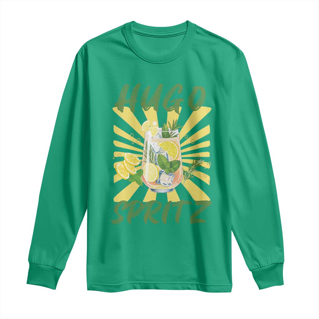 Hugo Spritz Long Sleeve Shirt Funny Tropical Cocktail Vacation