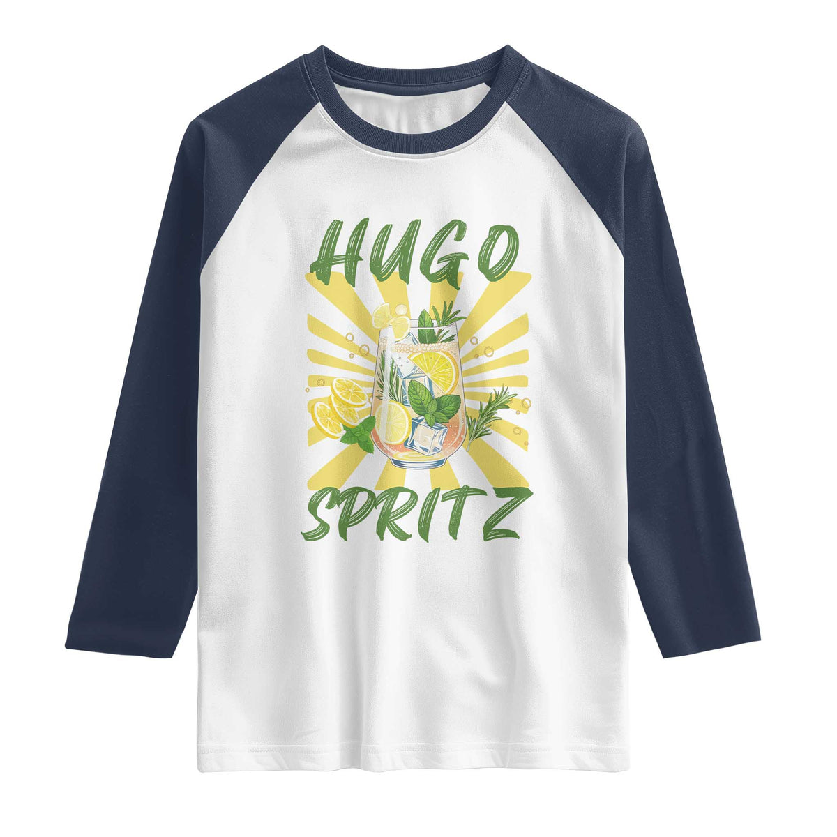 Hugo Spritz Raglan Shirt Funny Tropical Cocktail Vacation