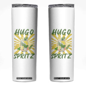 Hugo Spritz Skinny Tumbler Funny Tropical Cocktail Vacation TS12 White Print Your Wear