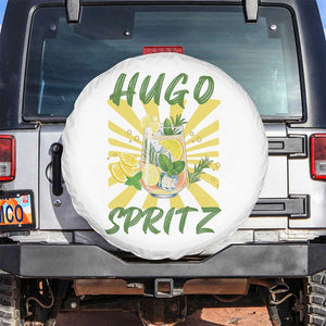 Hugo Spritz Spare Tire Cover Funny Tropical Cocktail Vacation TS12 No hole White Print Your Wear