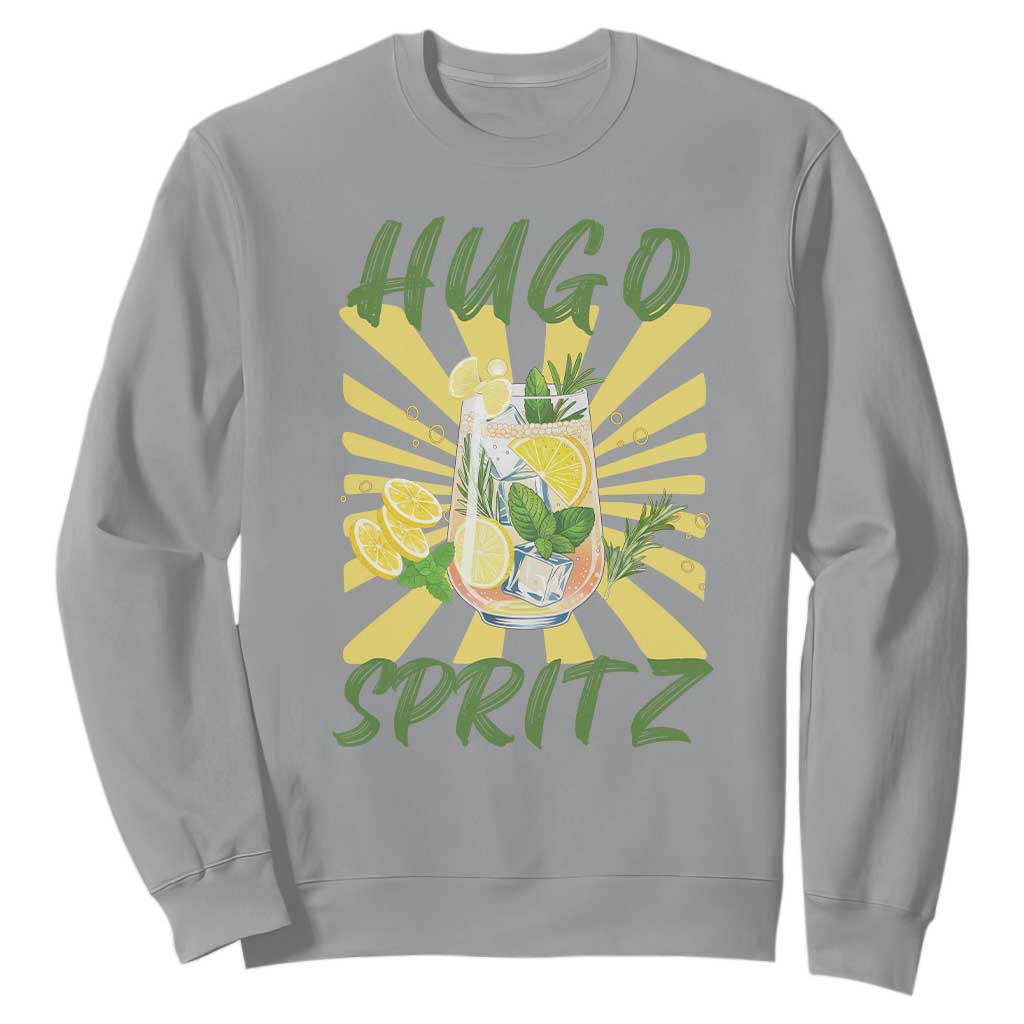 Hugo Spritz Sweatshirt Funny Tropical Cocktail Vacation TS12 Sport Gray Print Your Wear