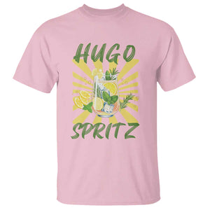 Hugo Spritz T Shirt Funny Tropical Cocktail Vacation TS12 Light Pink Print Your Wear