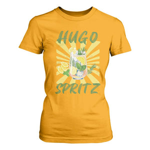 Hugo Spritz T Shirt For Women Funny Tropical Cocktail Vacation TS12 Gold Print Your Wear