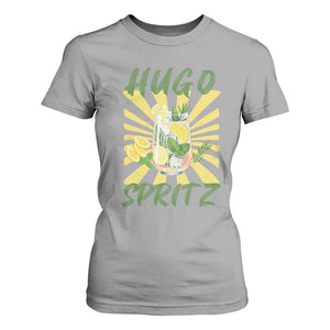 Hugo Spritz T Shirt For Women Funny Tropical Cocktail Vacation TS12 Sport Gray Print Your Wear