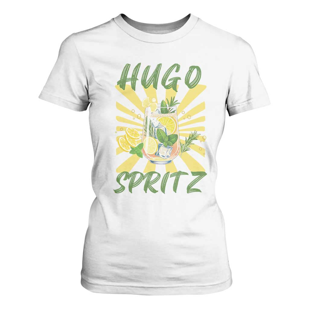 Hugo Spritz T Shirt For Women Funny Tropical Cocktail Vacation TS12 White Print Your Wear