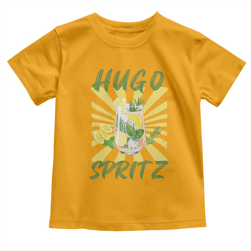 Hugo Spritz Toddler T Shirt Funny Tropical Cocktail Vacation TS12 Gold Print Your Wear
