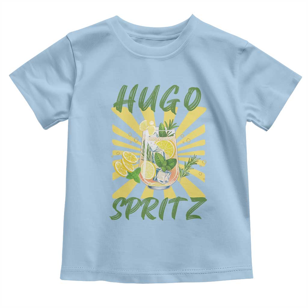 Hugo Spritz Toddler T Shirt Funny Tropical Cocktail Vacation TS12 Light Blue Print Your Wear