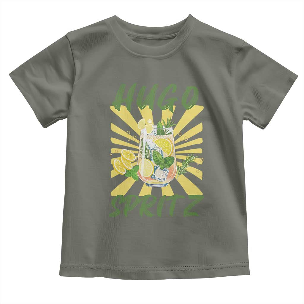 Hugo Spritz Toddler T Shirt Funny Tropical Cocktail Vacation TS12 Military Green Print Your Wear