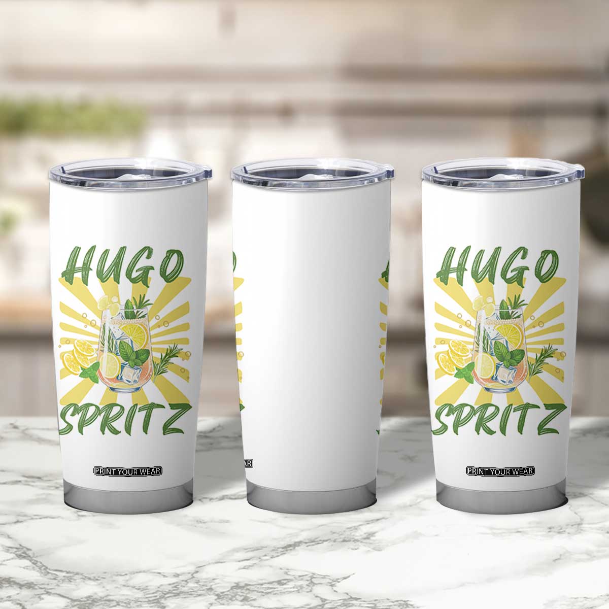 Hugo Spritz Tumbler Cup Funny Tropical Cocktail Vacation