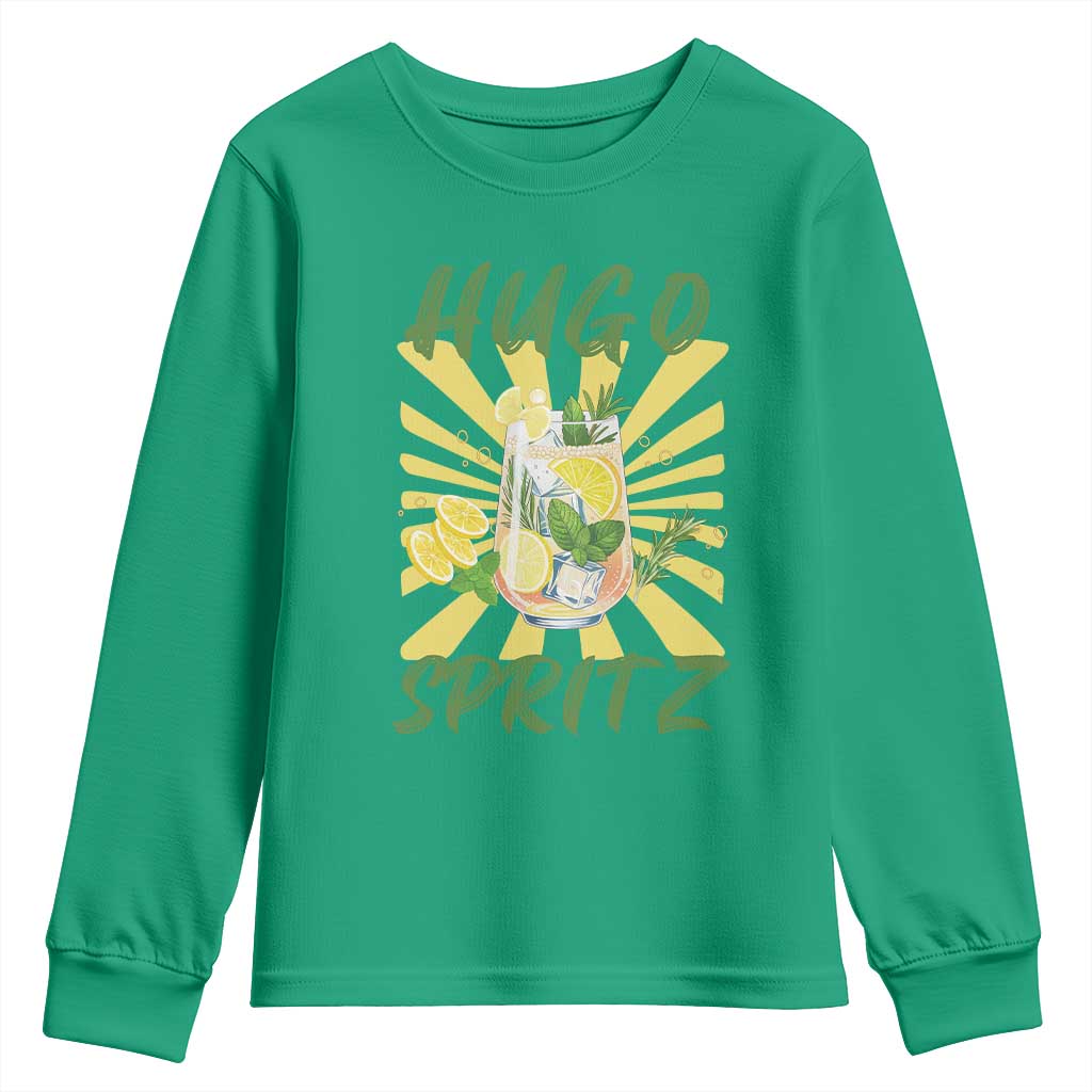 Hugo Spritz Youth Sweatshirt Funny Tropical Cocktail Vacation