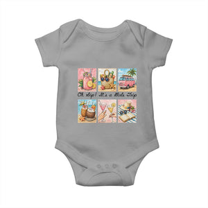 Oh Sip It Is A Girls Trip Baby Onesie Beach Trip Best Friends Gift TS12 Sport Gray Print Your Wear