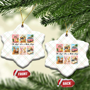Oh Sip It Is A Girls Trip Ceramic Ornament Beach Trip Best Friends Gift TS12 Print Your Wear
