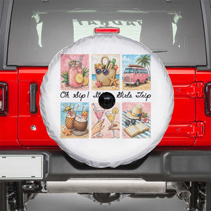 Oh Sip It Is A Girls Trip Spare Tire Cover Beach Trip Best Friends Gift TS12 White Print Your Wear