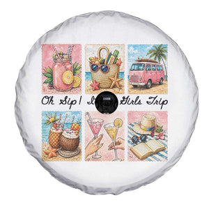 Oh Sip It Is A Girls Trip Spare Tire Cover Beach Trip Best Friends Gift TS12 Print Your Wear