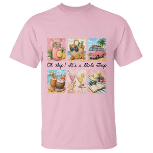 Oh Sip It Is A Girls Trip T Shirt Beach Trip Best Friends Gift TS12 Light Pink Print Your Wear