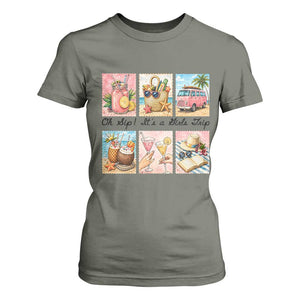 Oh Sip It Is A Girls Trip T Shirt For Women Beach Trip Best Friends Gift TS12 Military Green Print Your Wear