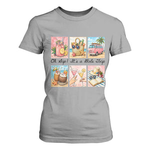 Oh Sip It Is A Girls Trip T Shirt For Women Beach Trip Best Friends Gift TS12 Sport Gray Print Your Wear