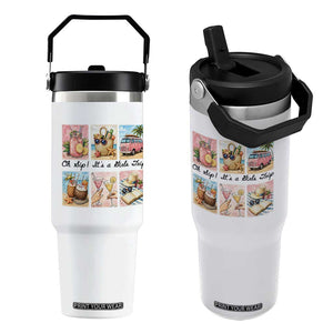 Oh Sip It Is A Girls Trip Flip Straw Tumbler Beach Trip Best Friends Gift TS12 One Size: 30 oz White Print Your Wear