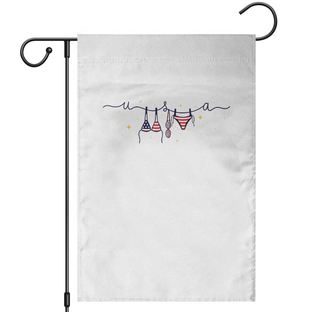 Patriotic American Flag Bikini Garden Flag USA Summer Vacation Gift TS12 White Print Your Wear