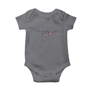 Patriotic American Flag Bikini Baby Onesie USA Summer Vacation Gift TS12 Charcoal Print Your Wear