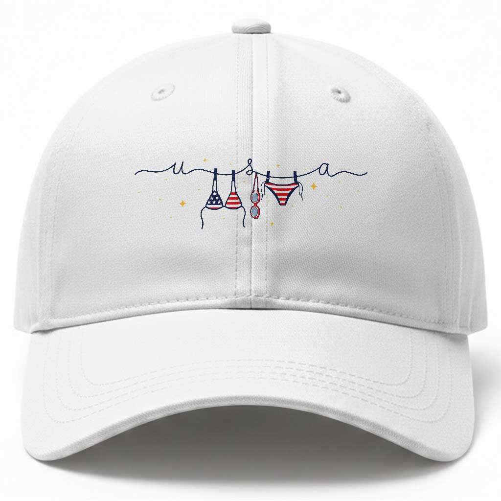 Patriotic American Flag Bikini Baseball Cap USA Summer Vacation Gift TS12 Print Your Wear