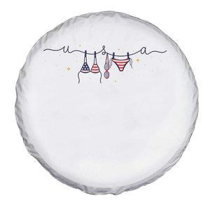 Patriotic American Flag Bikini Spare Tire Cover USA Summer Vacation Gift TS12 Print Your Wear