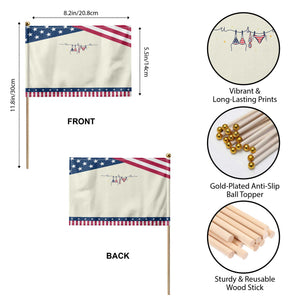 American Flag Bikini Patriotic Handheld Flag USA Summer Vacation Gift