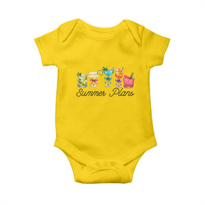 Funny Summer Plans Baby Onesie Refreshing Tropical Cocktail Lover Gift TS12 Daisy Print Your Wear