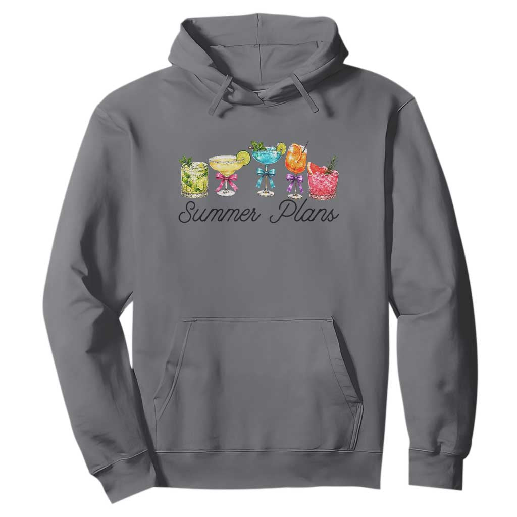 Funny Summer Plans Hoodie Refreshing Tropical Cocktail Lover Gift TS12 Charcoal Print Your Wear