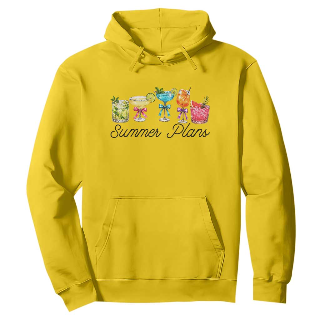 Funny Summer Plans Hoodie Refreshing Tropical Cocktail Lover Gift TS12 Daisy Print Your Wear