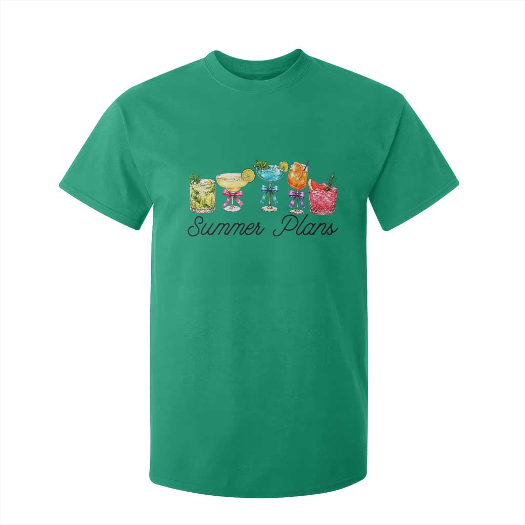 Funny Summer Plans T Shirt For Kid Refreshing Tropical Cocktail Lover Gift TS12 Irish Green Print Your Wear