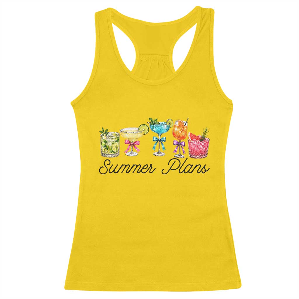 Funny Summer Plans Racerback Tank Top Refreshing Tropical Cocktail Lover Gift TS12 Daisy Print Your Wear