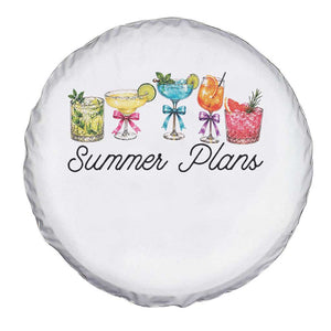 Funny Summer Plans Spare Tire Cover Refreshing Tropical Cocktail Lover Gift TS12 Print Your Wear