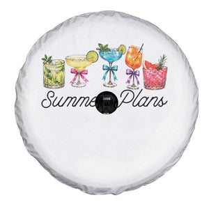 Funny Summer Plans Spare Tire Cover Refreshing Tropical Cocktail Lover Gift TS12 Print Your Wear