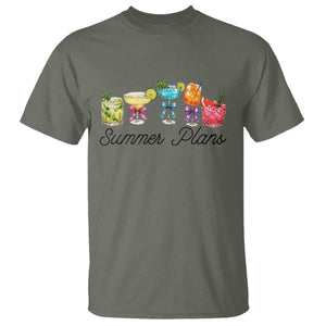 Funny Summer Plans T Shirt Refreshing Tropical Cocktail Lover Gift