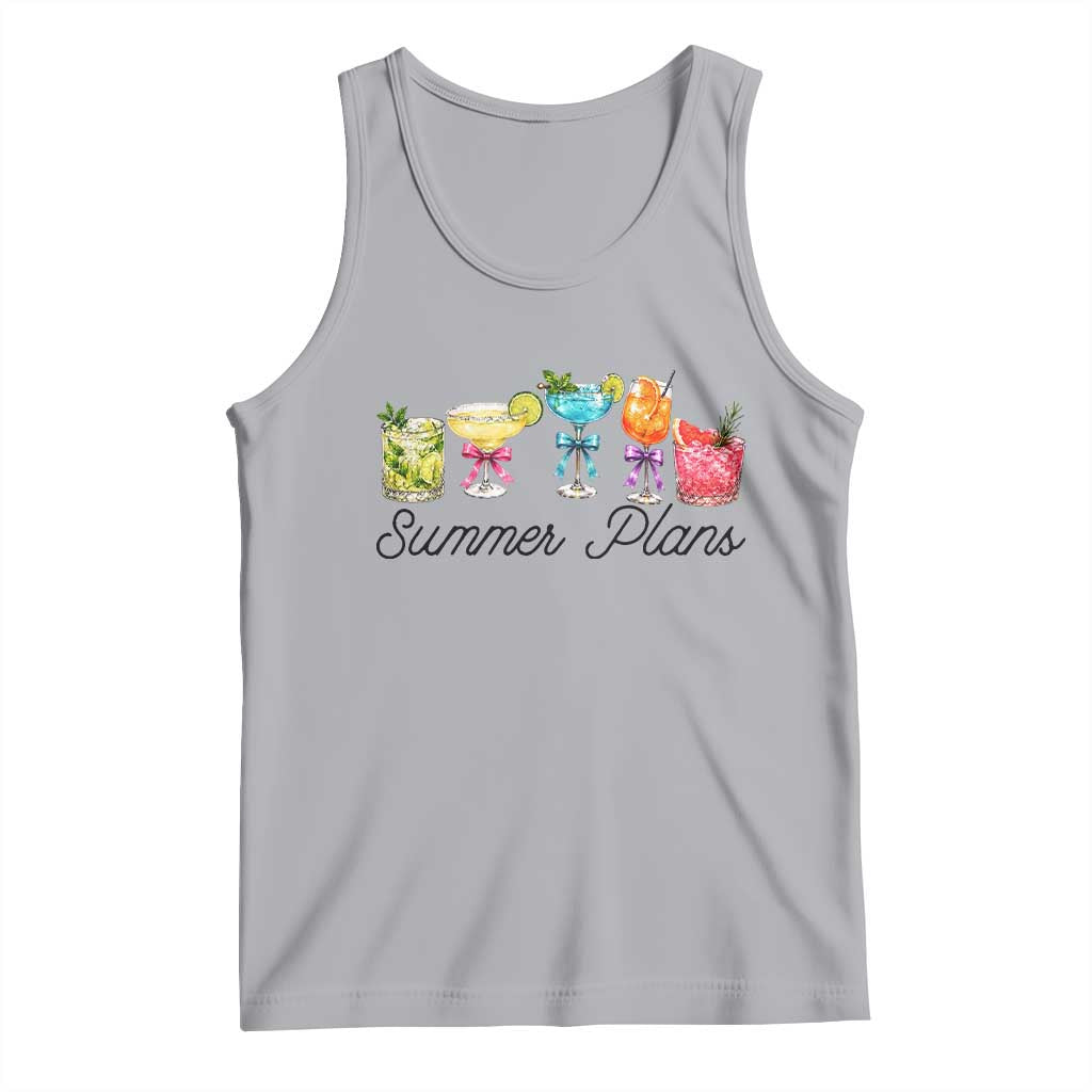 Funny Summer Plans Tank Top Refreshing Tropical Cocktail Lover Gift TS12 Athletic Heather Print Your Wear