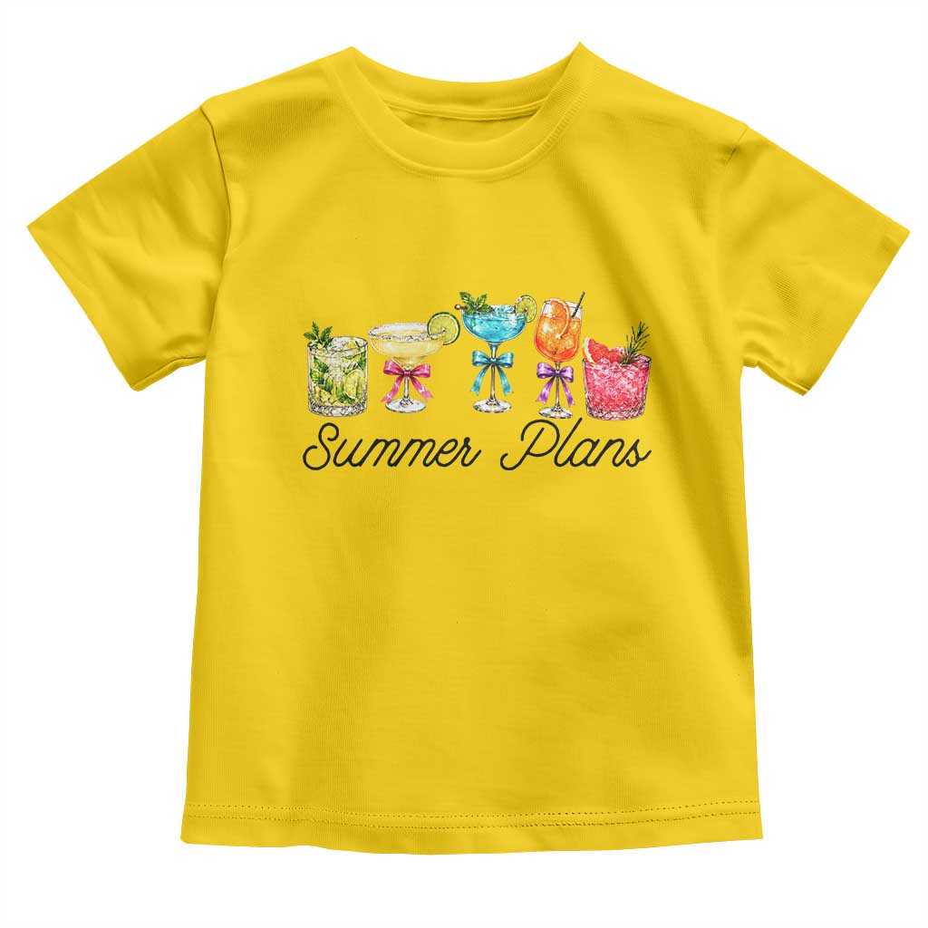 Funny Summer Plans Toddler T Shirt Refreshing Tropical Cocktail Lover Gift TS12 Daisy Print Your Wear