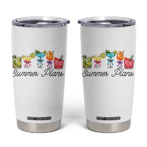 Funny Summer Plans Tumbler Cup Refreshing Tropical Cocktail Lover Gift