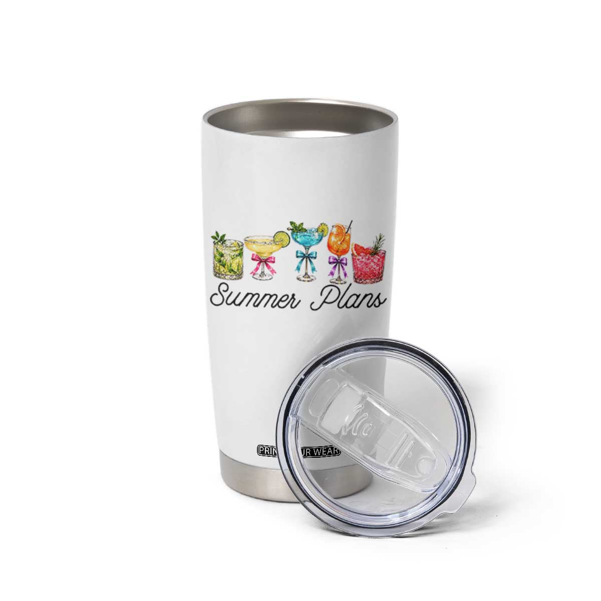 Funny Summer Plans Tumbler Cup Refreshing Tropical Cocktail Lover Gift
