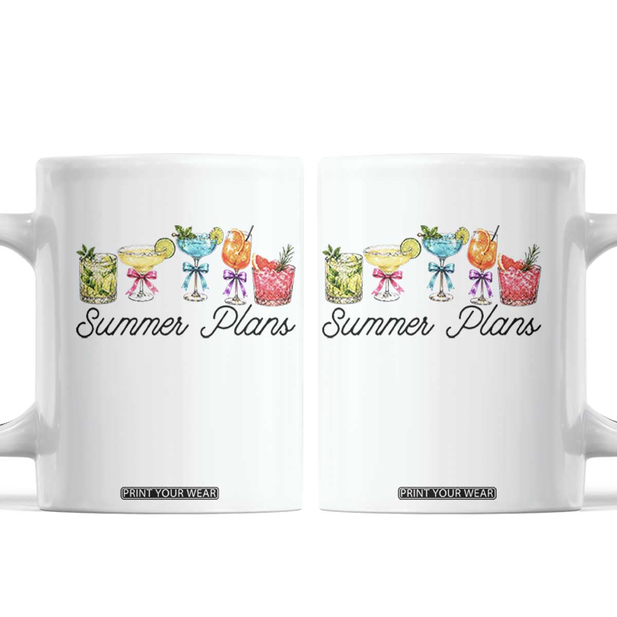 Funny Summer Plans Coffee Mug Refreshing Tropical Cocktail Lover Gift