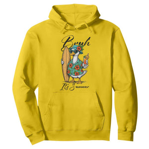 Bruh Its Summer Hoodie Funny Hawaiian Goose Surfer Graphic