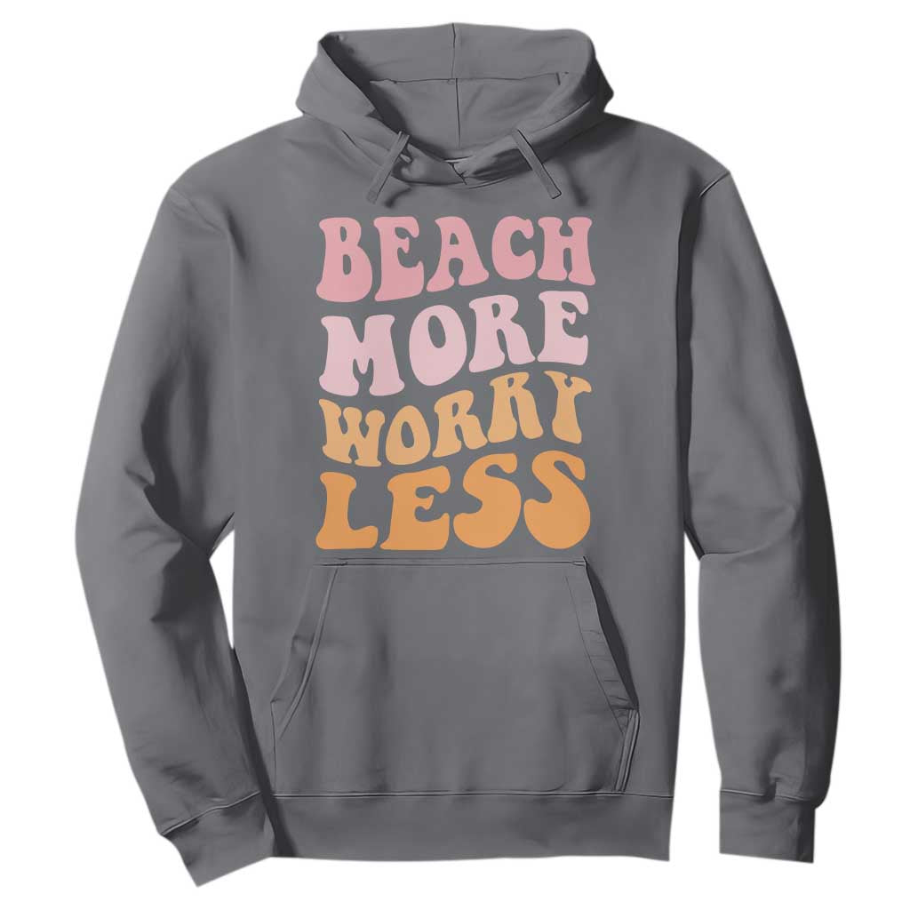 Beach More Worry Less Hoodie Boho Summer Vacation
