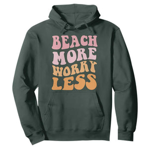 Beach More Worry Less Hoodie Boho Summer Vacation