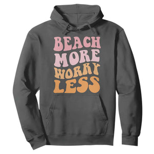 Beach More Worry Less Hoodie Boho Summer Vacation