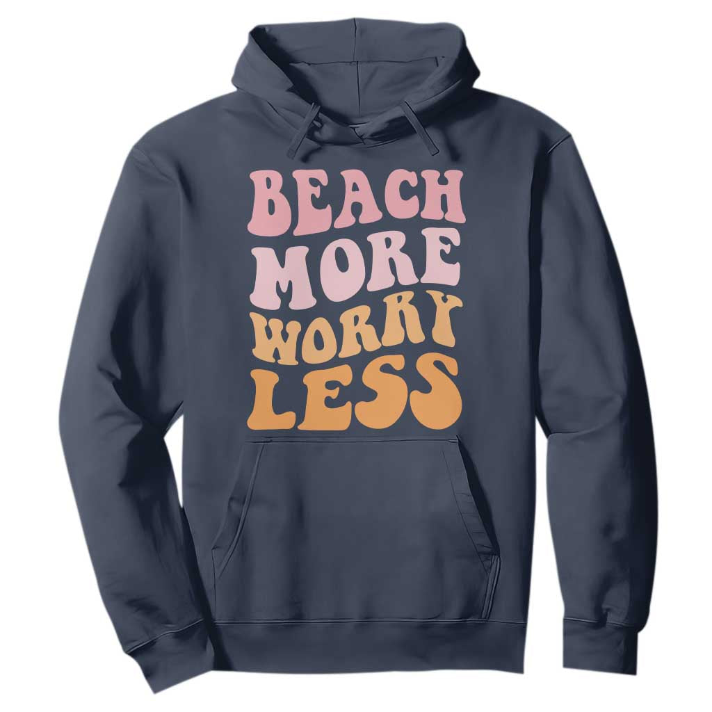 Beach More Worry Less Hoodie Boho Summer Vacation