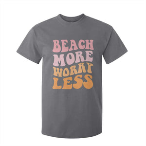 Beach More Worry Less T Shirt For Kid Boho Summer Vacation TS12 Charcoal Print Your Wear