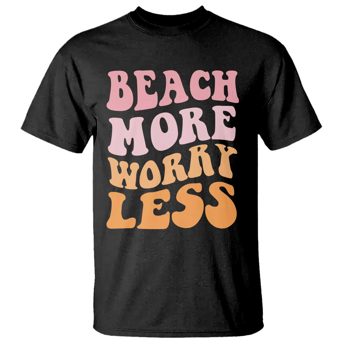 Beach More Worry Less T Shirt Boho Summer Vacation