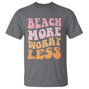 Beach More Worry Less T Shirt Boho Summer Vacation
